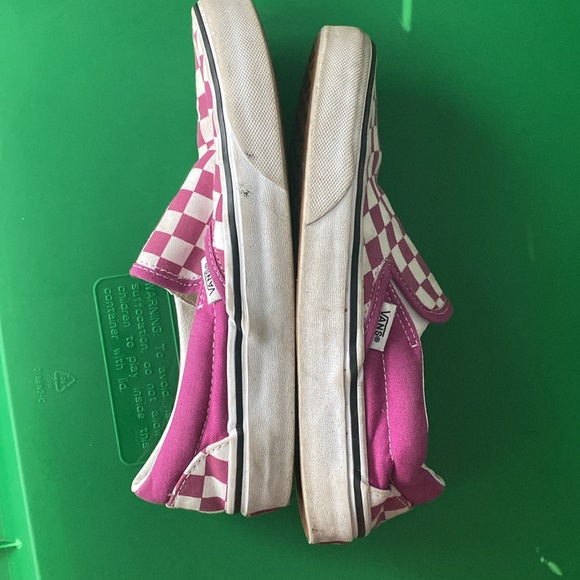 Dark purple, pink checkered, vans, preowned cute - Picture 11 of 12
